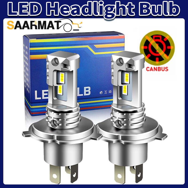 Led Headlight 6500K White 12000Lm - Ampoules de phares LED H7 H4,