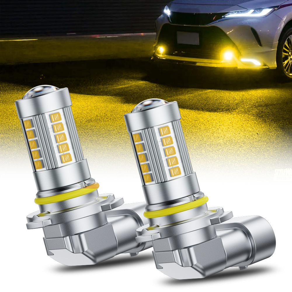 Led Fog Light H11 3000K Yellow - 2 pièces AUXITO 9006 HB4 LED