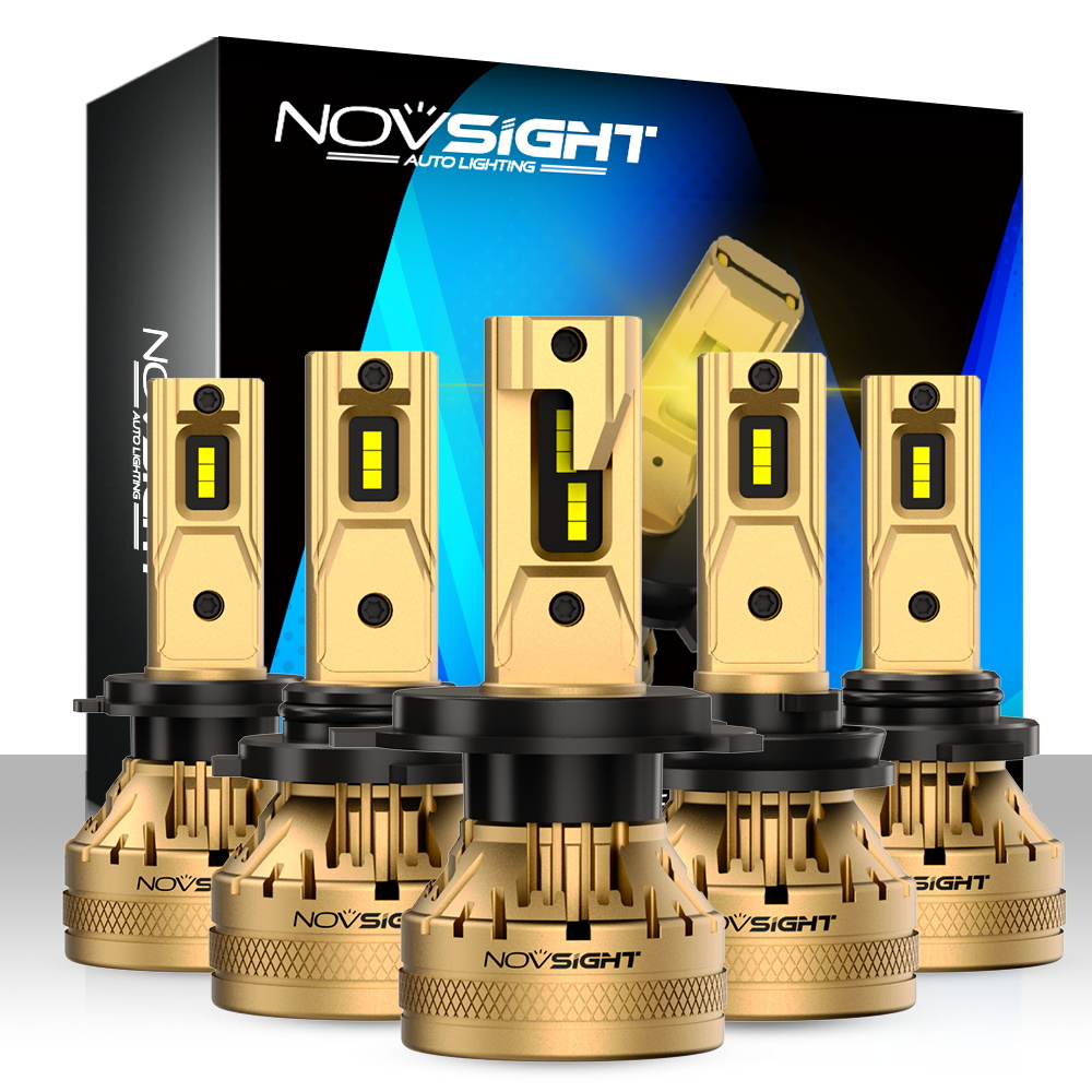Led Fog Light H11 3000K Yellow - Phare LED NOVSIGHT A500 N37Y lumière