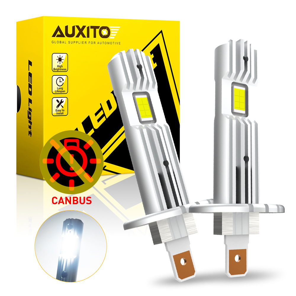 Led Headlight Bulb Canbus Error Free - AUXITO 2x12000LM sans erreur H1 LED