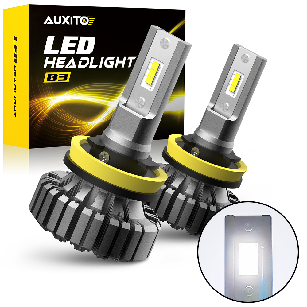 Led Headlight 6500K White 12000Lm - AUXITO 2 pièces 12000LM H8 H11