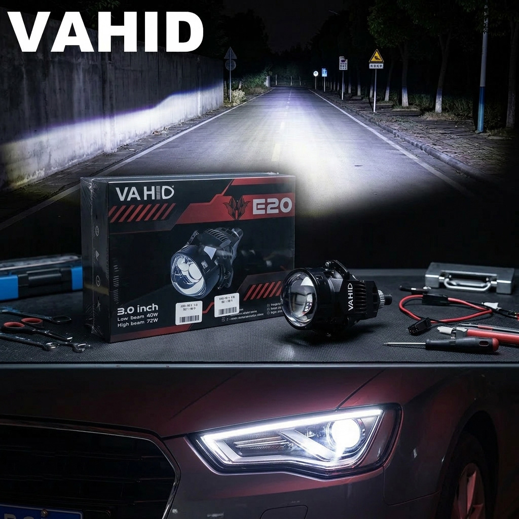 Bi Led Projector Lens 3 Inch - VAHID E20 2pcs 3 pouces Bi