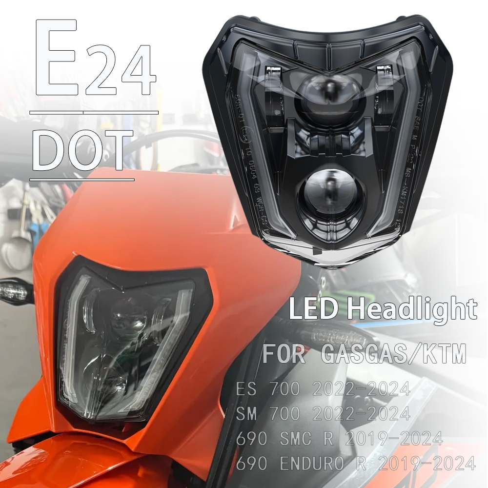 Motorcycle Led Headlight Bulb H4 - Phare LED pour moto KTM 690