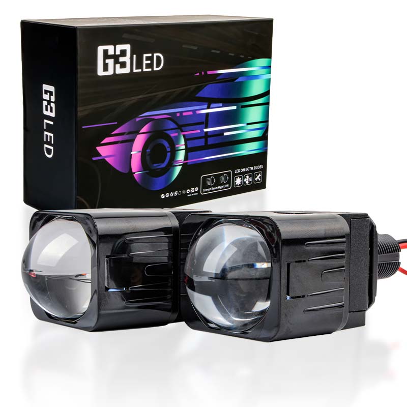 Laser Led Headlight Projector Lens - Installation Non destructive, lentille de projecteur