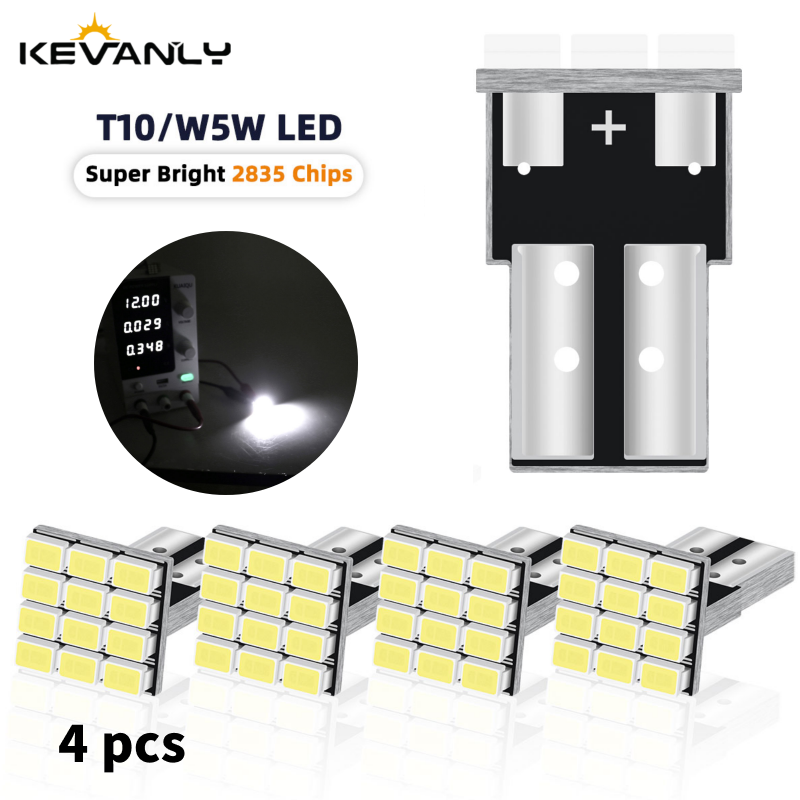 Led Tail Light Bulb Canbus - 4 pièces T10 W5W Canbus 1206