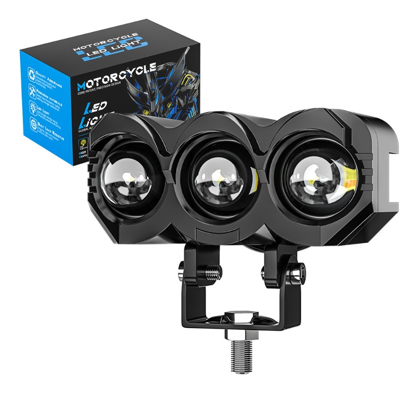 Led Headlight 6500K White 12000Lm - Phare de moto LED style hibou,