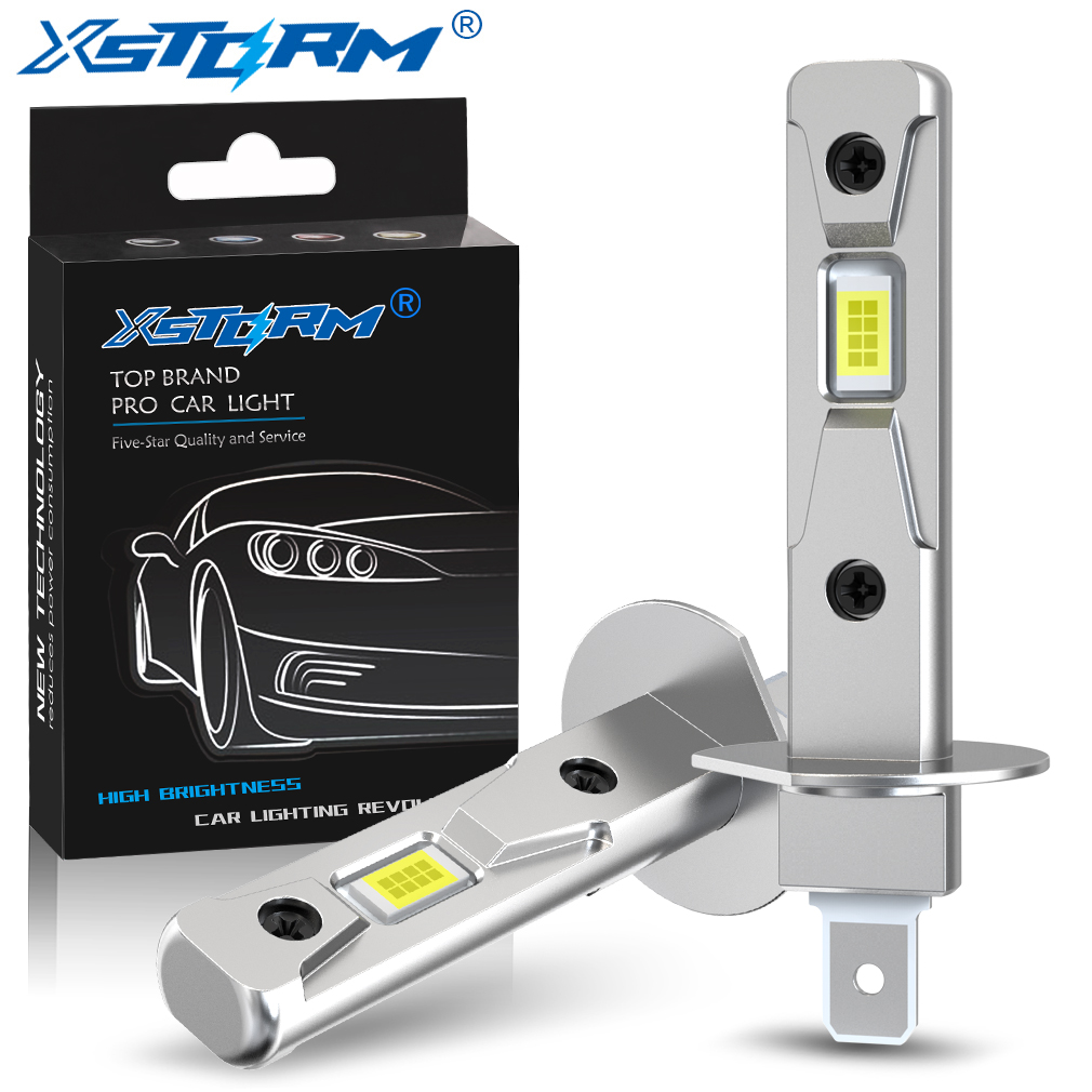 Led Headlight Bulb Canbus Error Free - XSTORM H1 Led phares ampoules 120W