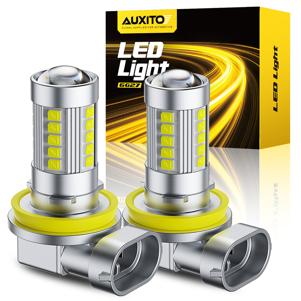 Led Fog Light H11 3000K Yellow - AUXITO 2x Mini taille H11 H16(JP)