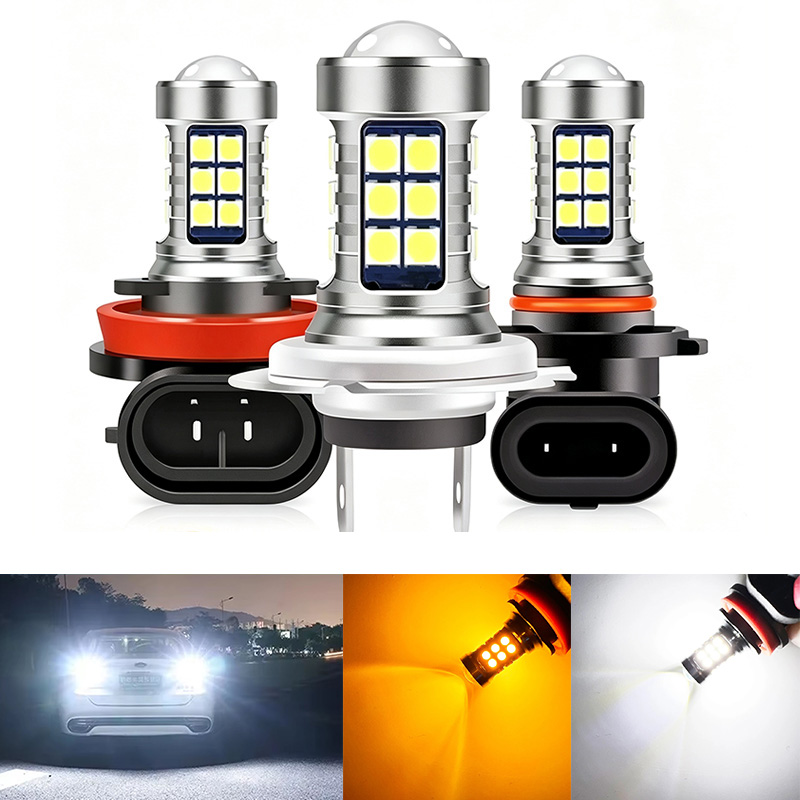 Led Fog Light H11 3000K Yellow - 2 ampoules LED H8 H11 H16