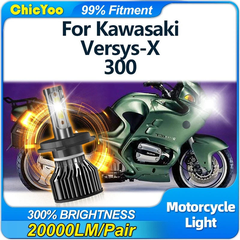 Led Headlight H4 Hi Lo 120W - Phare LED pour moto H4 120W,