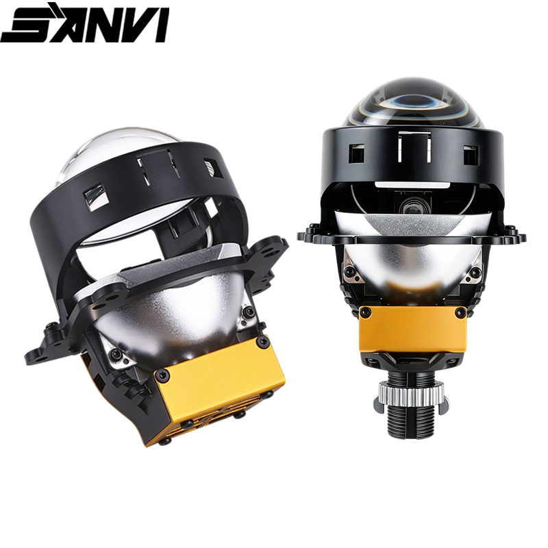 Car Led Headlight 9005 9006 - Phare à lentille de projecteur Bi-LED