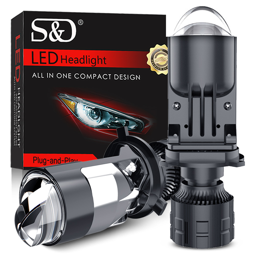 Led Headlight H4 Hi Lo 120W - Mini budgétaire LED 120W H4 à