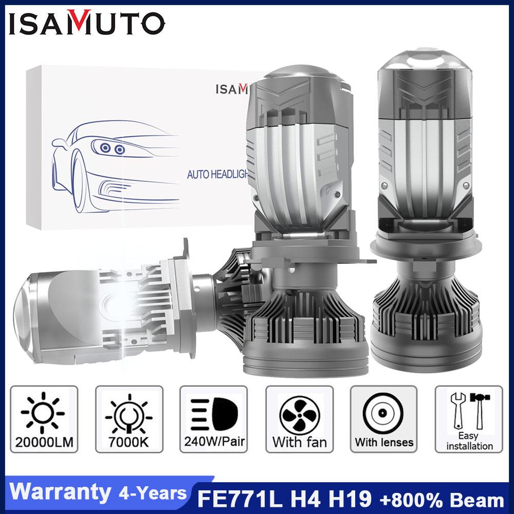 Led Headlight H4 Hi Lo 120W - ISAMUTO FE771L LED H4 H19 phare