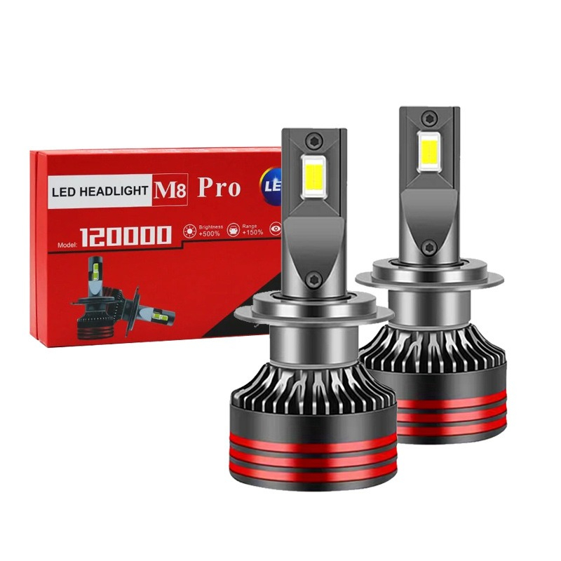 Led Headlight H4 Hi Lo 120W - M8 Pro haute luminosité voiture phare