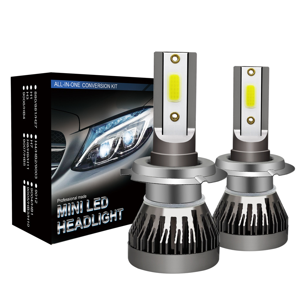 Car Led Bulb H1 H3 H8 H11 - 2 pièces/paire Mini lumières Auto H7