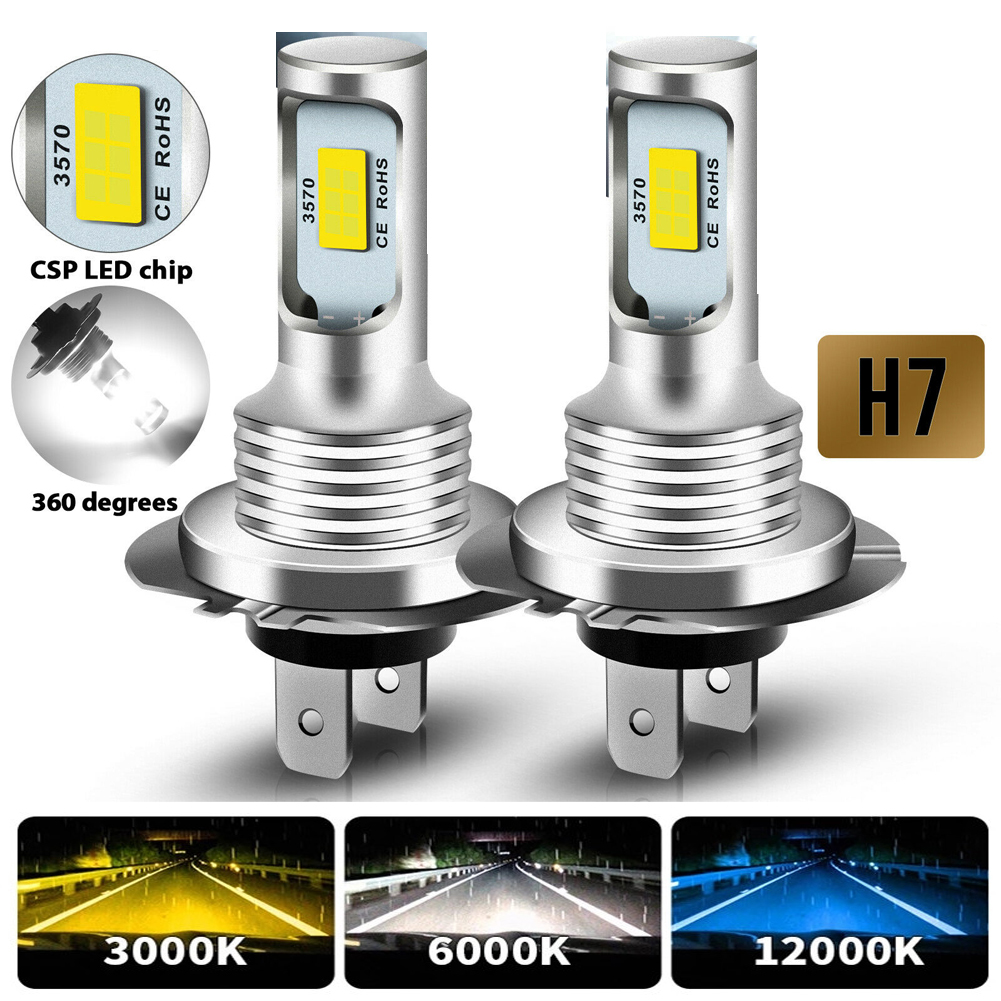 Led Headlight Bulb H7 20000Lm - 2 pièces H7 CSP Mini LED