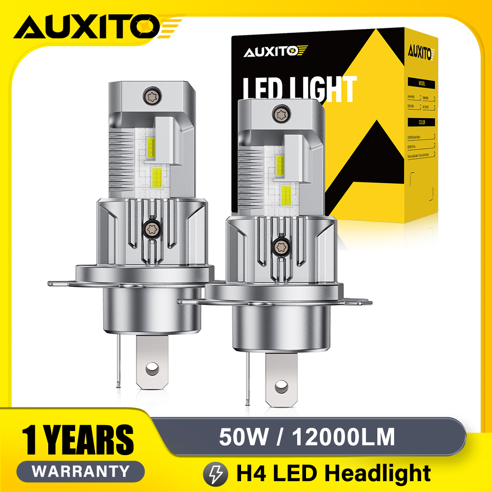 AUXITO 2 ampoules LED H4 50W 1 - Led Headlight 6500K White 12000Lm avis et prix