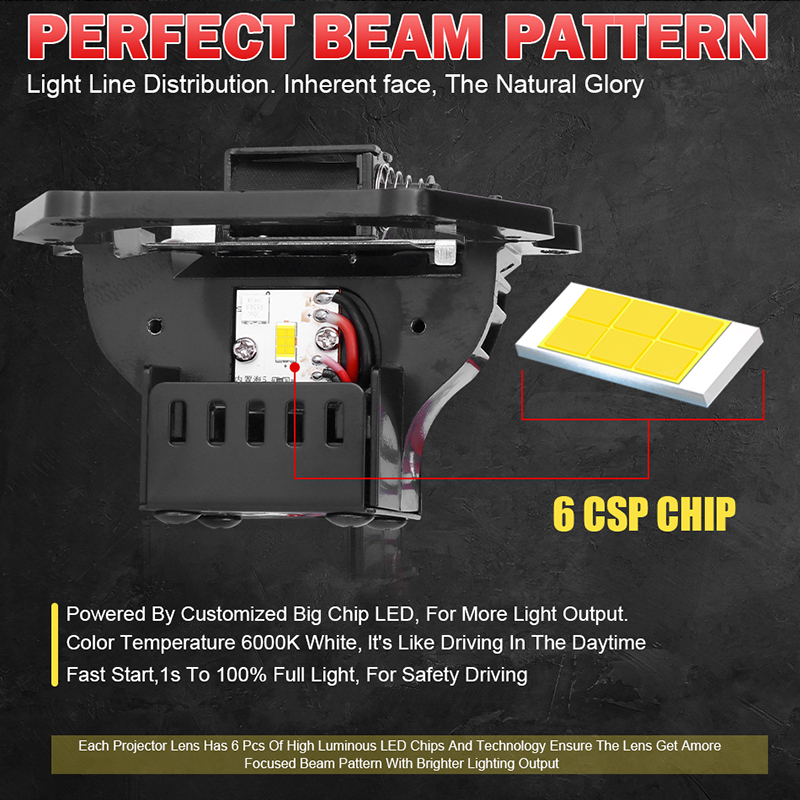 Lentille de projecteur Bi Led  - Bi Led Projector Lens 3 Inch avis et prix