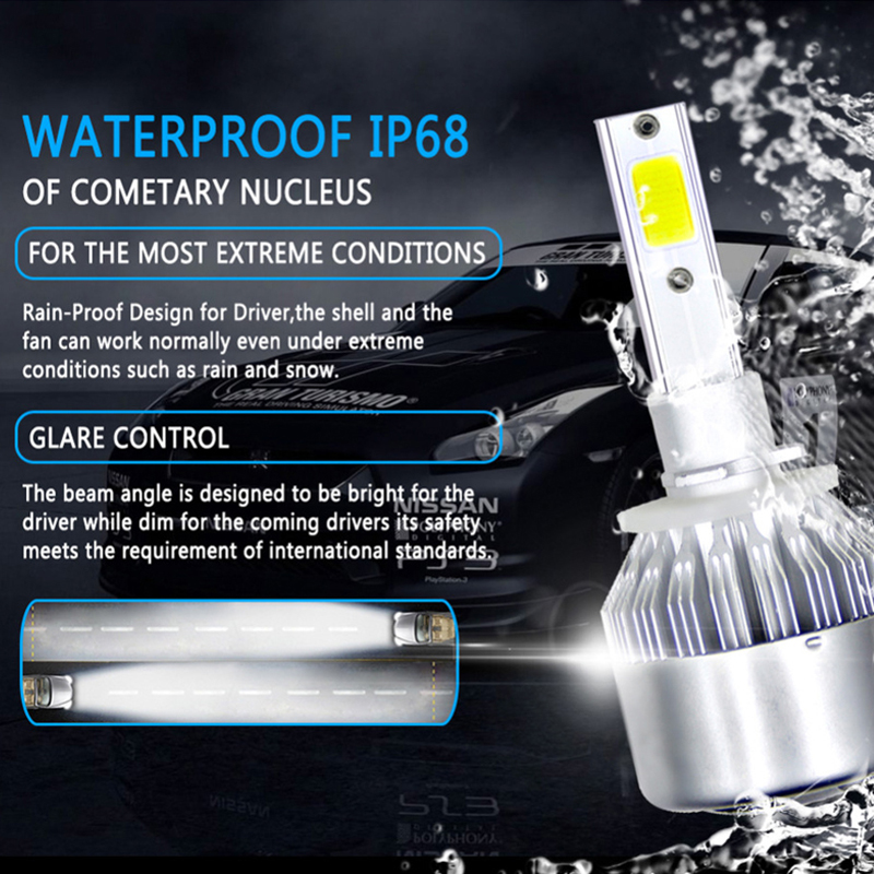 C6 voiture Haedlight LED H4 H7 - Car Led Bulb H1 H3 H8 H11 avis et prix
