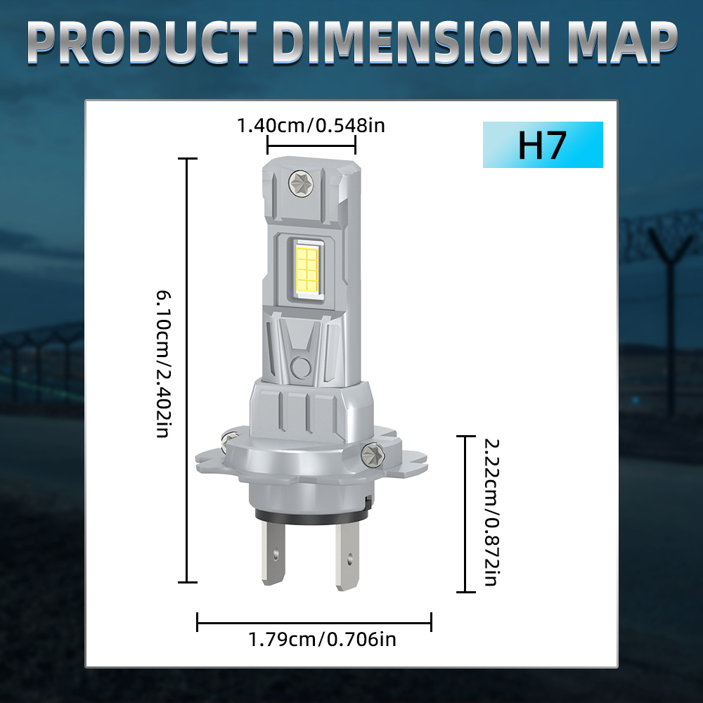 20000LM Mini H7 LED ampoule de - Led Headlight Bulb H7 20000Lm avis et prix