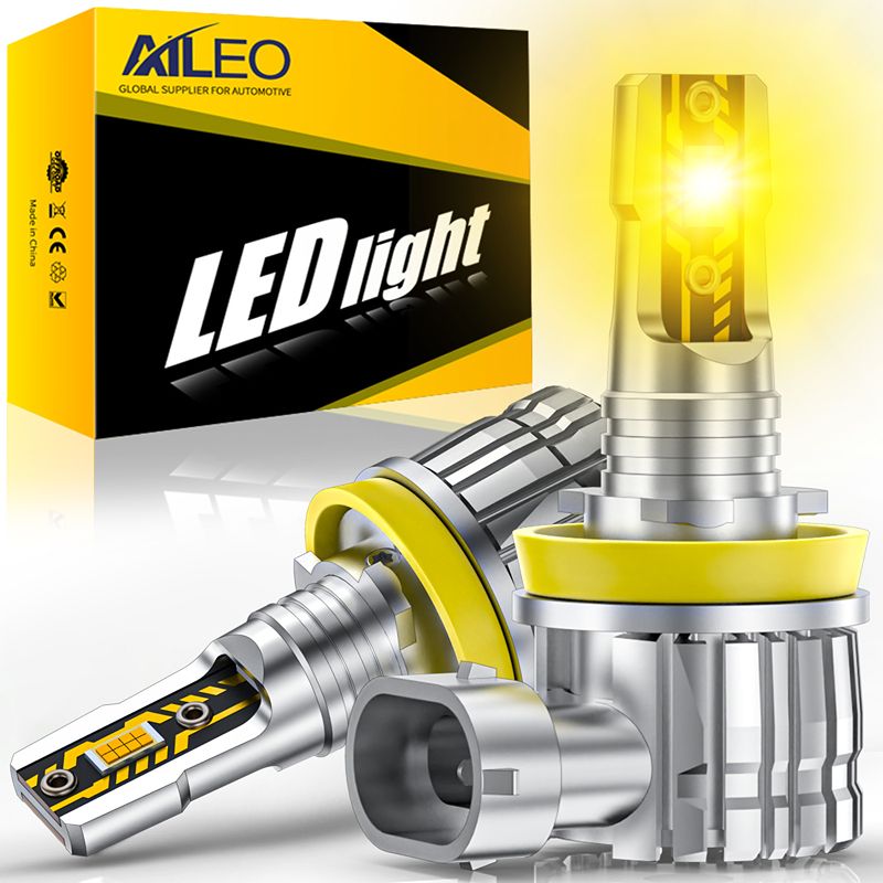 AILEO H11 LED H8 LED HB4 LED H - Led Fog Light H11 3000K Yellow avis et prix