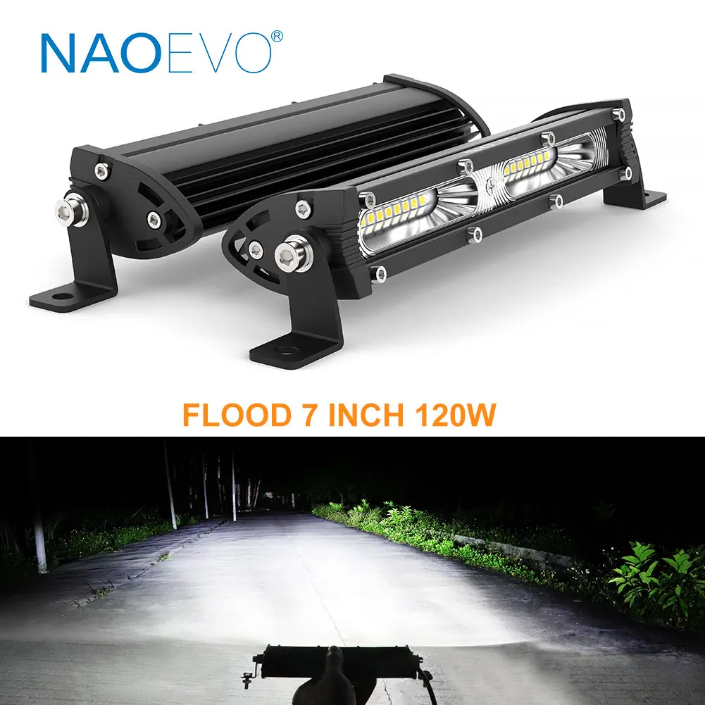 NAOEVO 4x4 barre lumineuse LED - Led Work Light Bar 12 Inch Offroad avis et prix