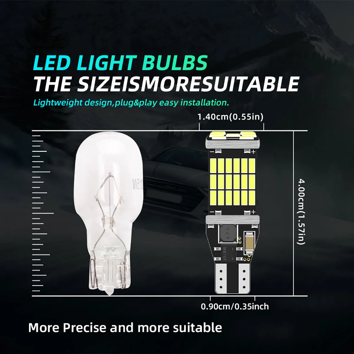 2 ampoules LED T15 W16W 921 91 - Led Tail Light Bulb Canbus avis et prix