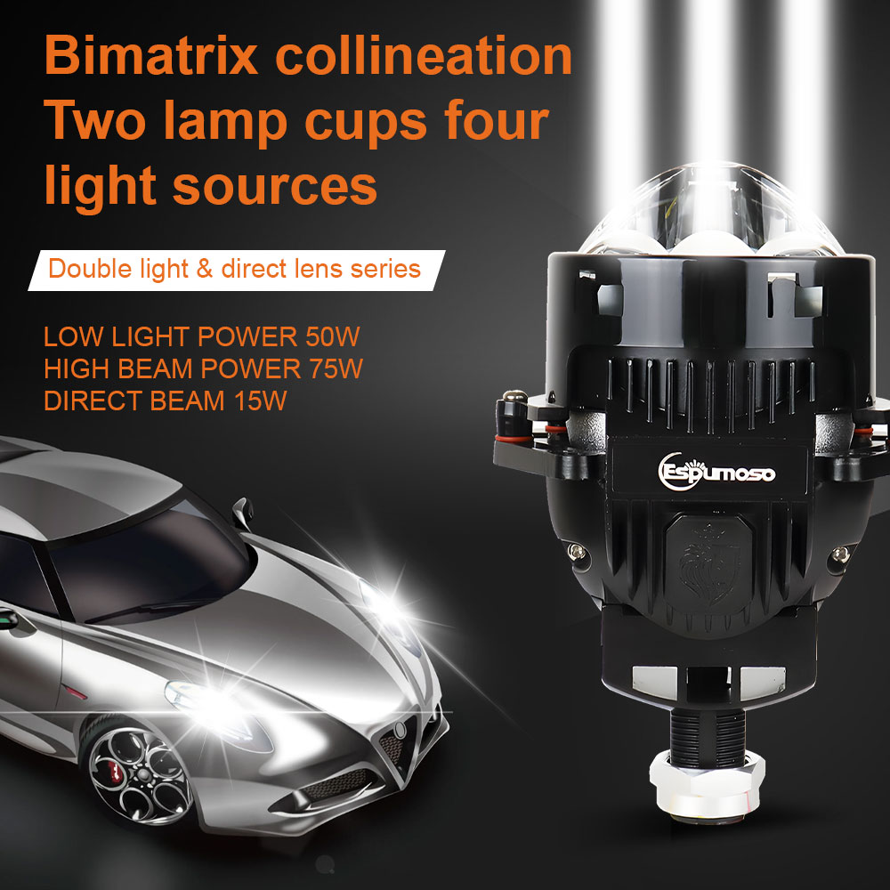 Ampoule de phare projecteur la - Bi Led Projector Lens 3 Inch avis et prix