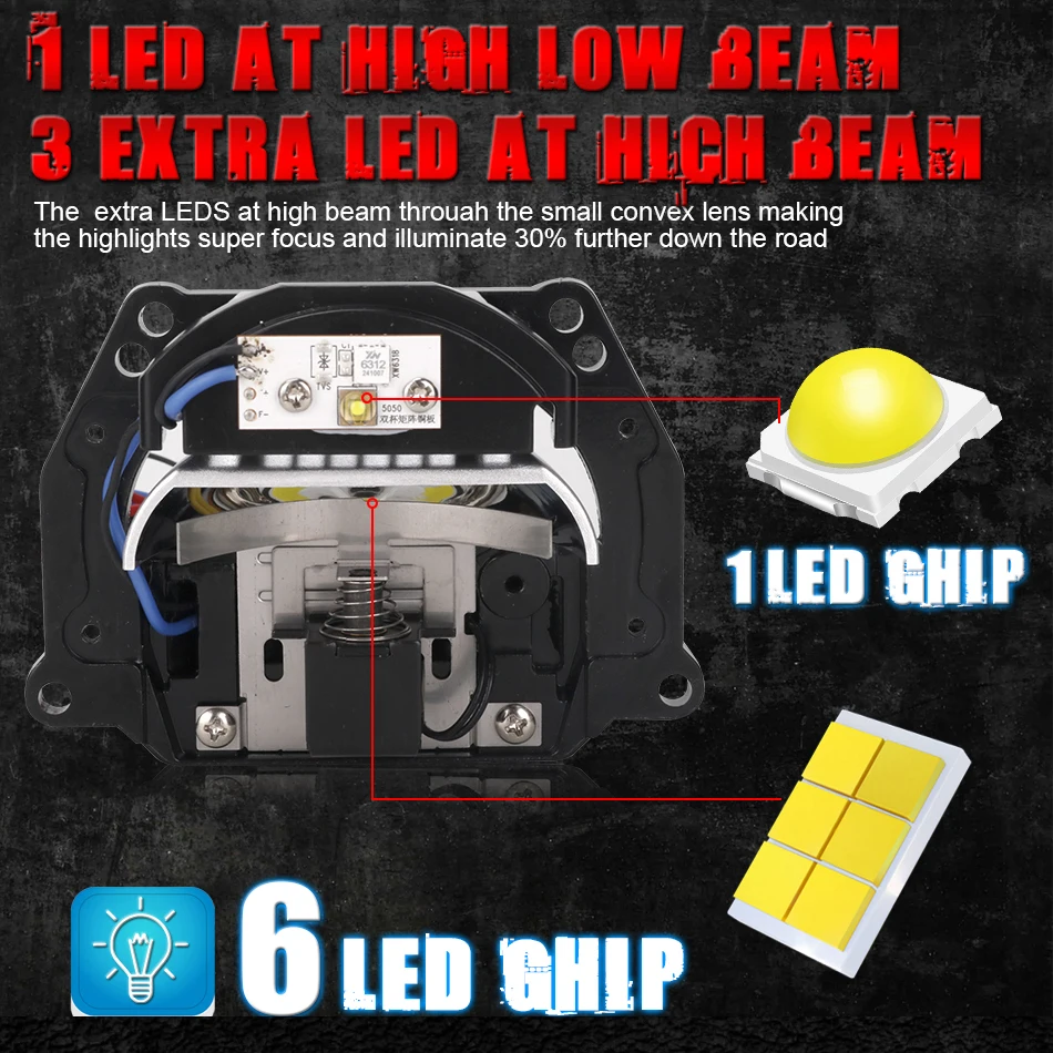 Lentilles de projecteur Bi LED - Laser Led Headlight Projector Lens avis et prix