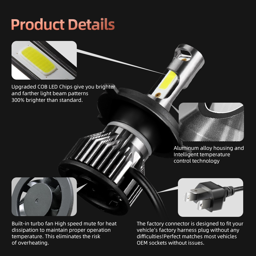 Piaggio Pages 50 150 2,018.00  - Motorcycle Led Headlight Bulb H4 avis et prix