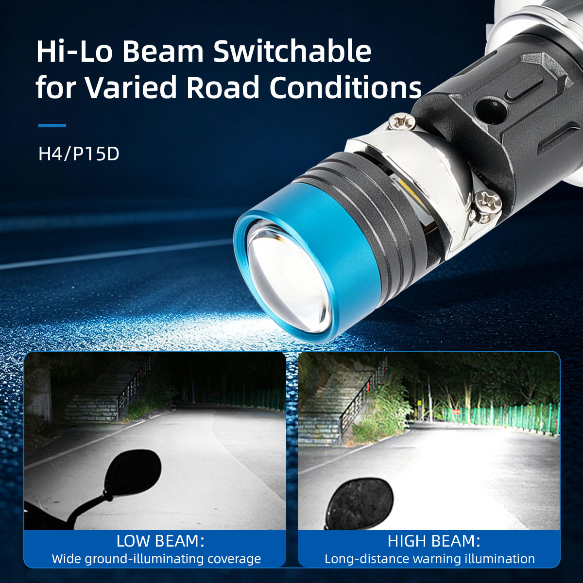 Ampoule LED H4 P15D pour phare - Motorcycle Led Headlight Bulb H4 avis et prix