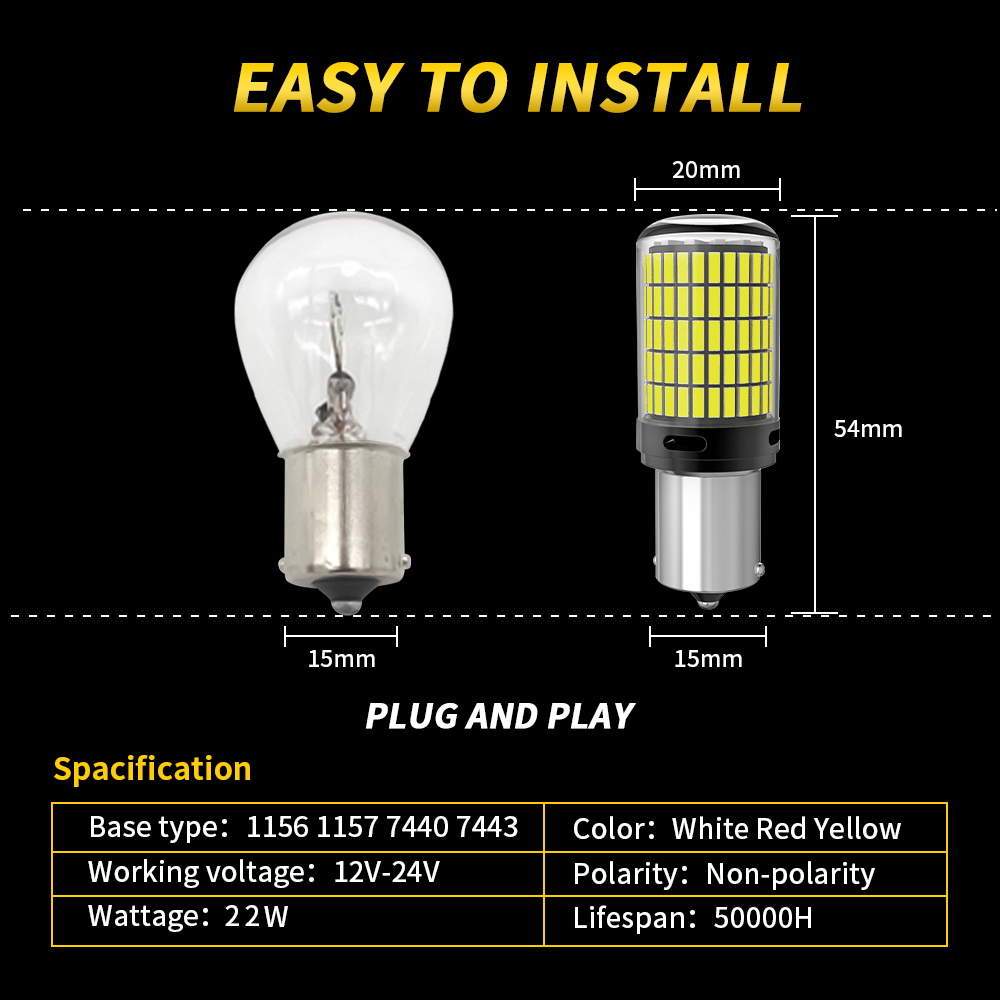 Oprah-Clignotant de voiture su - Led Tail Light Bulb Canbus avis et prix