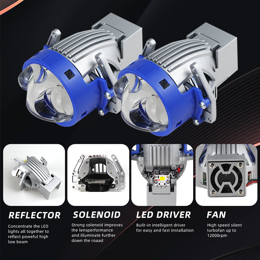 Phare de projecteur Bi-LED 140 - Laser Led Headlight Projector Lens avis et prix