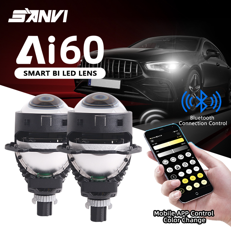 Nouveau SANVI Ai60 voiture Bi  - Car Led Headlight 9005 9006 avis et prix