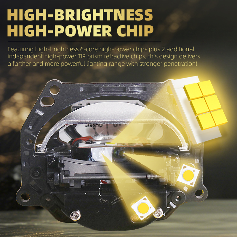 2026 SANVI 140W 3 pouces K5 Bi - Bi Led Projector Lens 3 Inch avis et prix