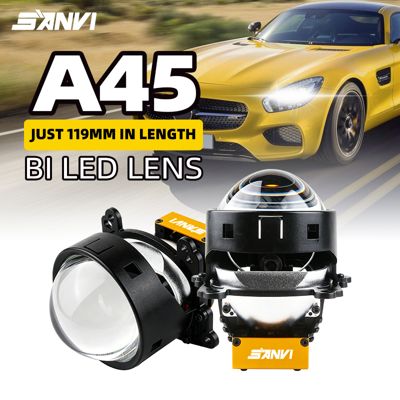 SANVI 6000K 3 pouces A45 Lenti - Bi Led Projector Lens 3 Inch avis et prix