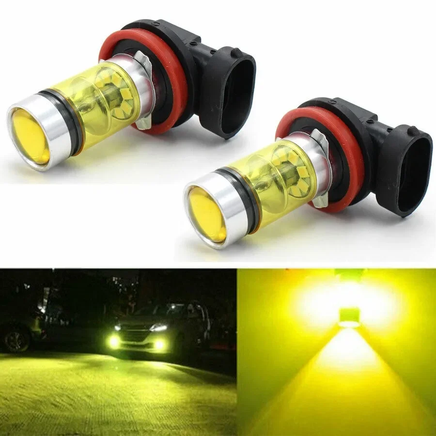 2 ampoules LED pour feux de br - Led Fog Light H11 3000K Yellow avis et prix