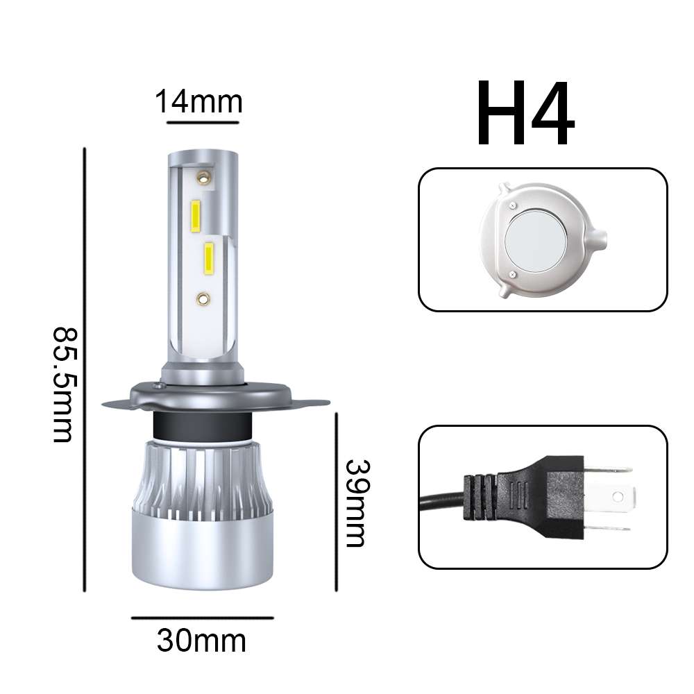 Lampe de sauna à LED Chlor4x C - Led Headlight H4 Hi Lo 120W avis et prix