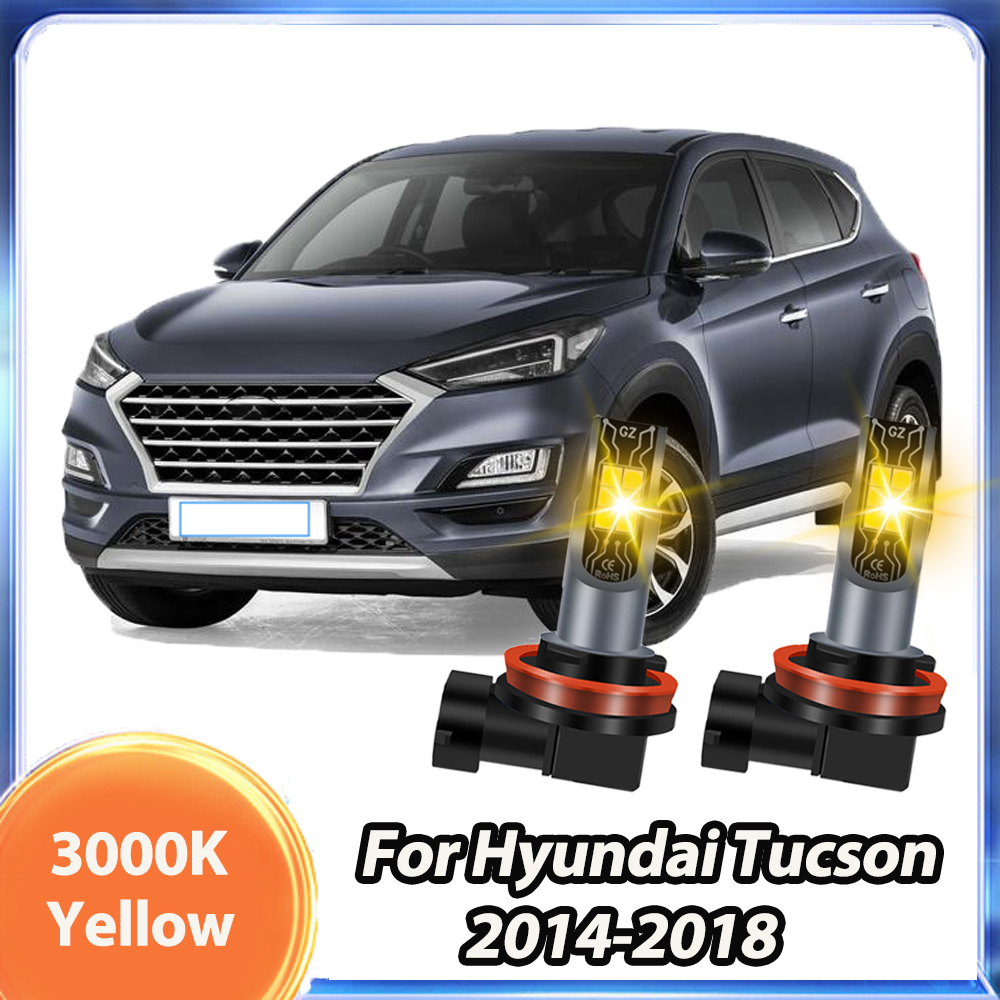 2 pièces pour Hyundai Tucson 2 - Led Fog Light H11 3000K Yellow avis et prix