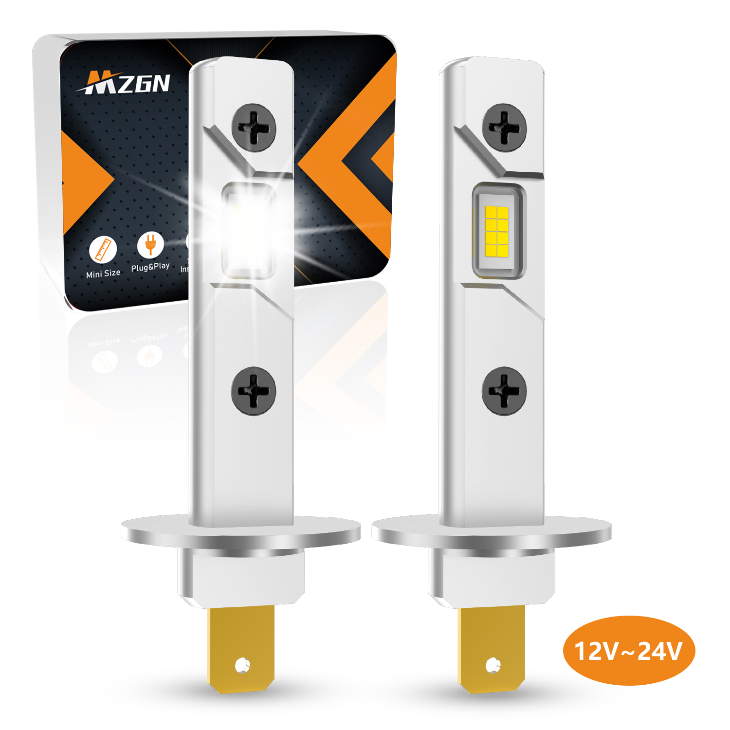 MZGN 2 pièces 12000LM H1 LED a - Led Headlight 6500K White 12000Lm avis et prix
