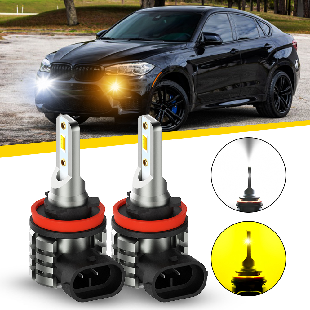 AUXITO 2 pièces L6 LED H8 H11  - Led Fog Light H11 3000K Yellow avis et prix