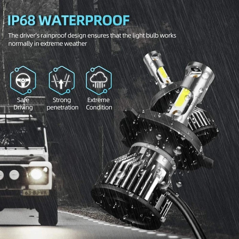 Ampoule de phare LED pour moto - Led Headlight H4 Hi Lo 120W avis et prix