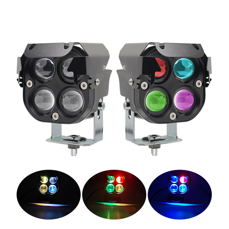 2 pièces 3 pouces 4 RGB Led pr - Led Work Light Bar 12 Inch Offroad avis et prix