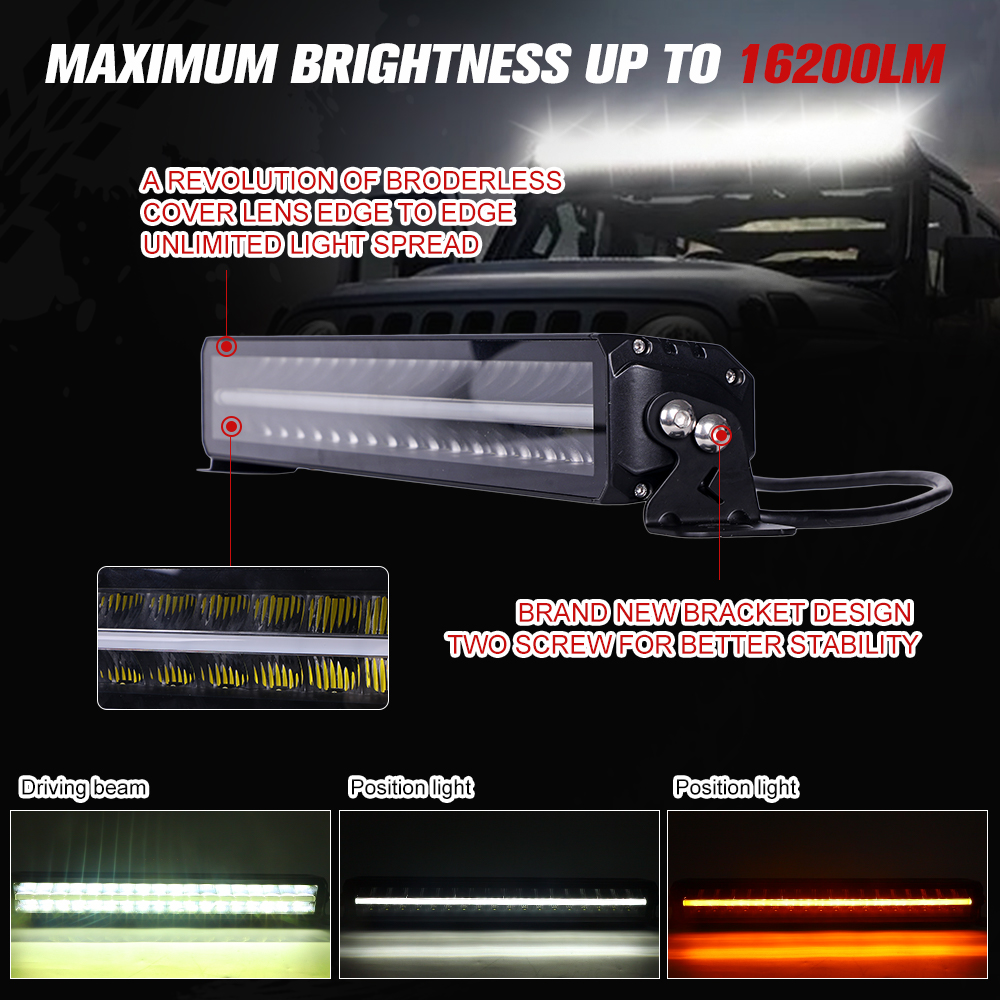 Barre LED tout-terrain haute p - Led Work Light Bar 12 Inch Offroad avis et prix