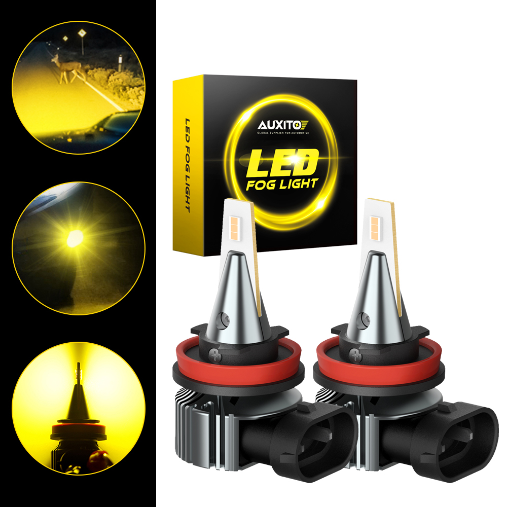 AUXITO 2 pièces H11 H8 LED ant - Led Fog Light H11 3000K Yellow avis et prix