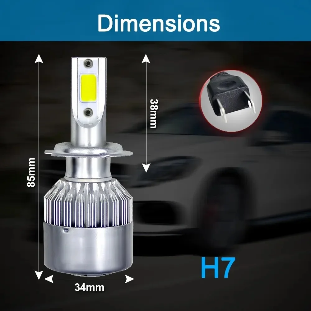 TCYATO 2x Ampoules LED C6 pour - Car Led Bulb H1 H3 H8 H11 avis et prix