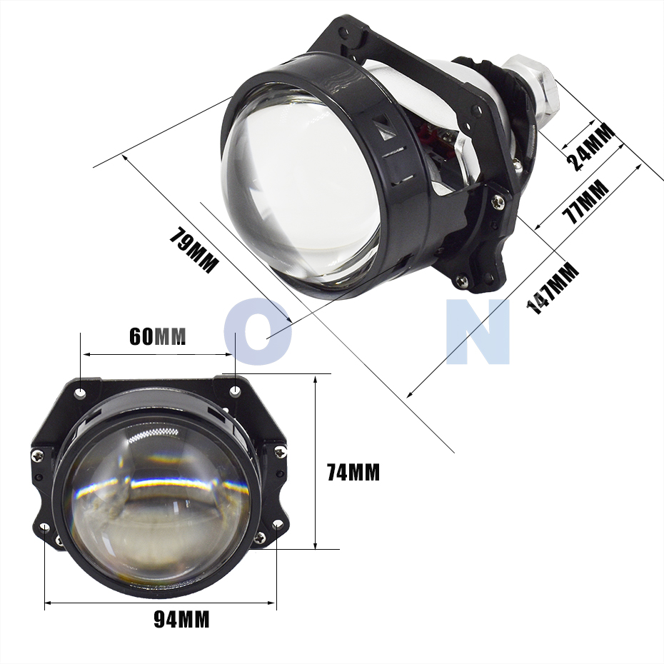 Ronan – lentille de projecteur - Bi Led Projector Lens 3 Inch avis et prix
