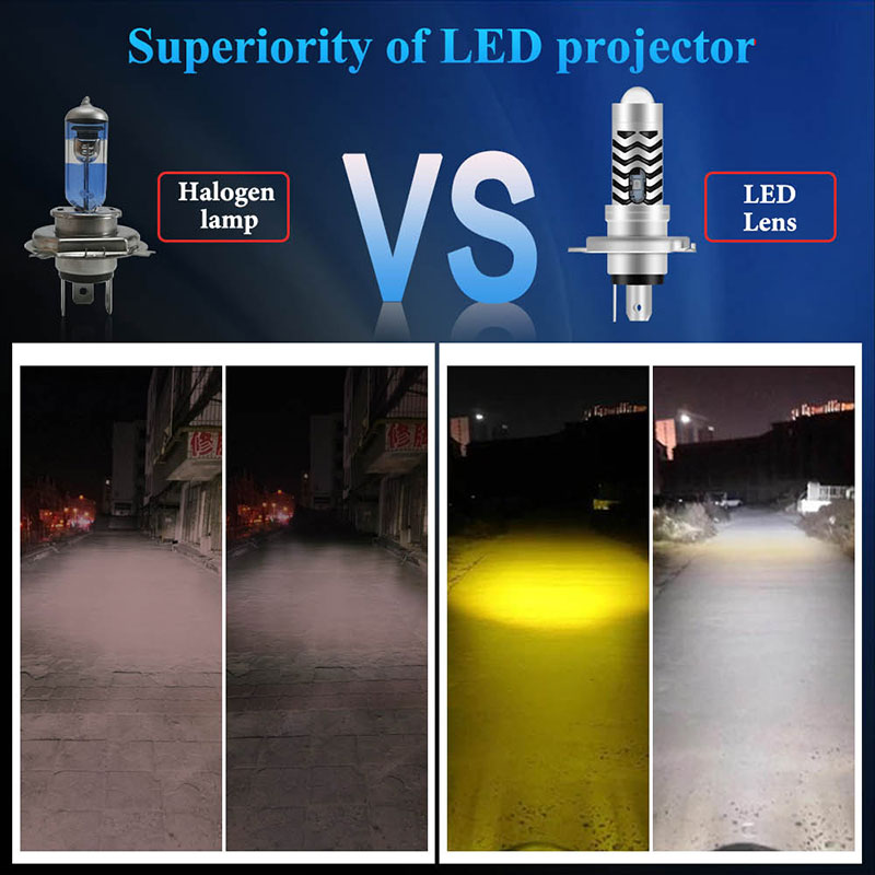 1 pièce, ampoule LED H4 P15D à - Motorcycle Led Headlight Bulb H4 avis et prix