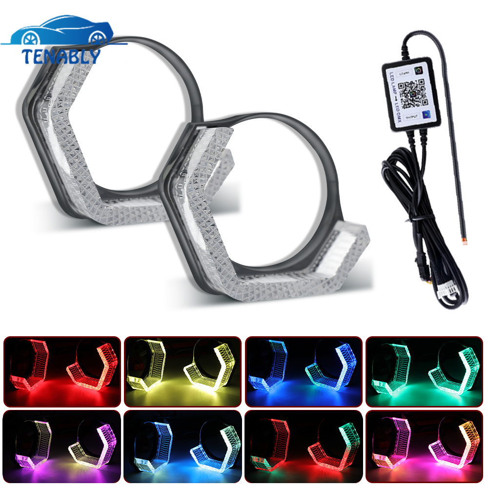Projecteur Bi-LED RGB 2