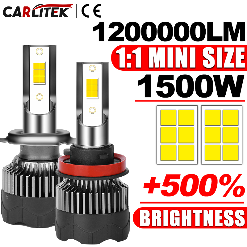 Phare LED de voiture 1200000lm - Car Led Bulb H1 H3 H8 H11 avis et prix